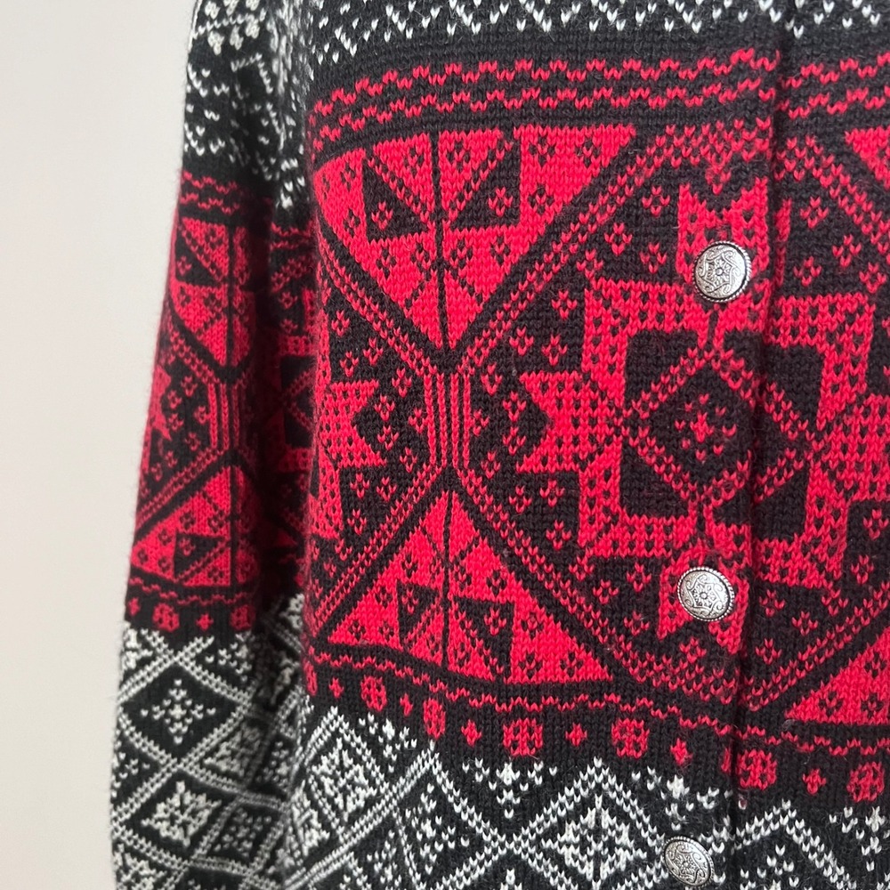 Vintage Pendleton Originals Womens 100% Wool‎ Cardigan Sweater Fair Isle Large - Picture 8 of 12